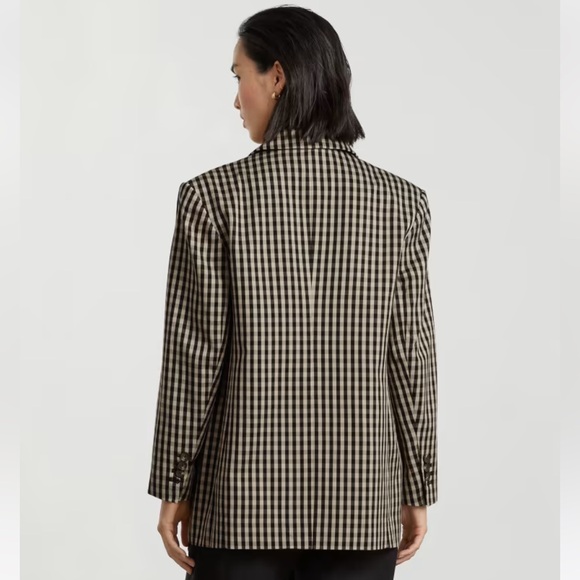 EVERLANE … The '80s Blazar / Size 00/ Excellent Condition/ Brown- Black - Picture 5 of 6